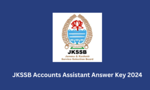 JKSSB Accounts Assistant Answer Key 2024