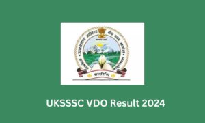 UKSSSC VDO Result 2024