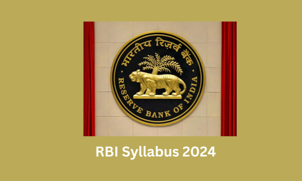 RBI Syllabus 2024